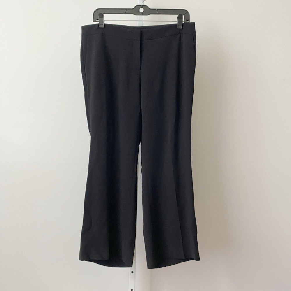 Lafayette 148 10 Black Manhattan Slim Leg Pants Professional Career Trousers